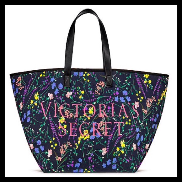 Victoria's Secret Handbags - Victoria's Secret Canvas Floral Tote
